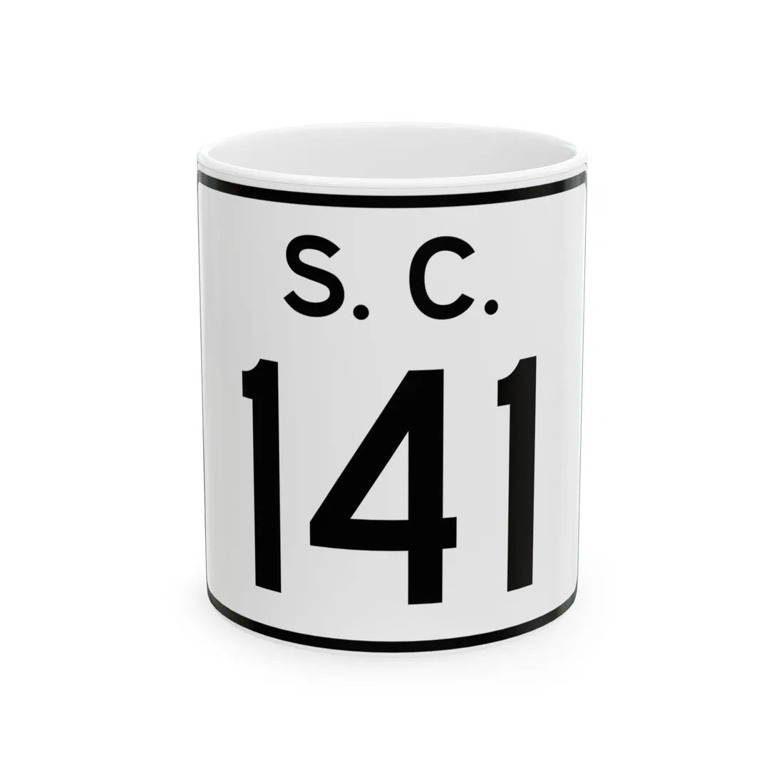 SC-141 (South Carolina) (Road Sign) White Coffee Mug 11oz - Go Mug Yourself