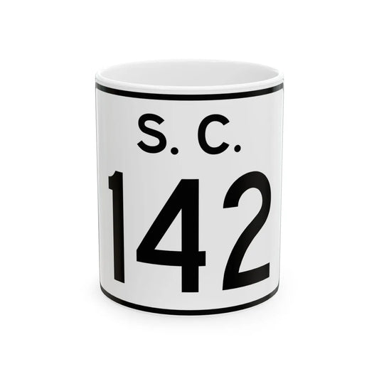 SC-142 (South Carolina) (Road Sign) White Coffee Mug 11oz - Go Mug Yourself