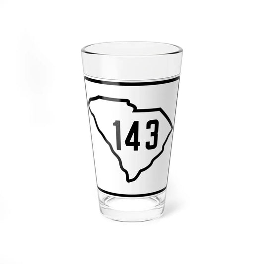 SC-143 1926 (South Carolina) (Road Sign) Pint Glass 16oz 16oz - Go Mug Yourself