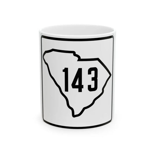 SC-143 1926 (South Carolina) (Road Sign) White Coffee Mug 11oz - Go Mug Yourself
