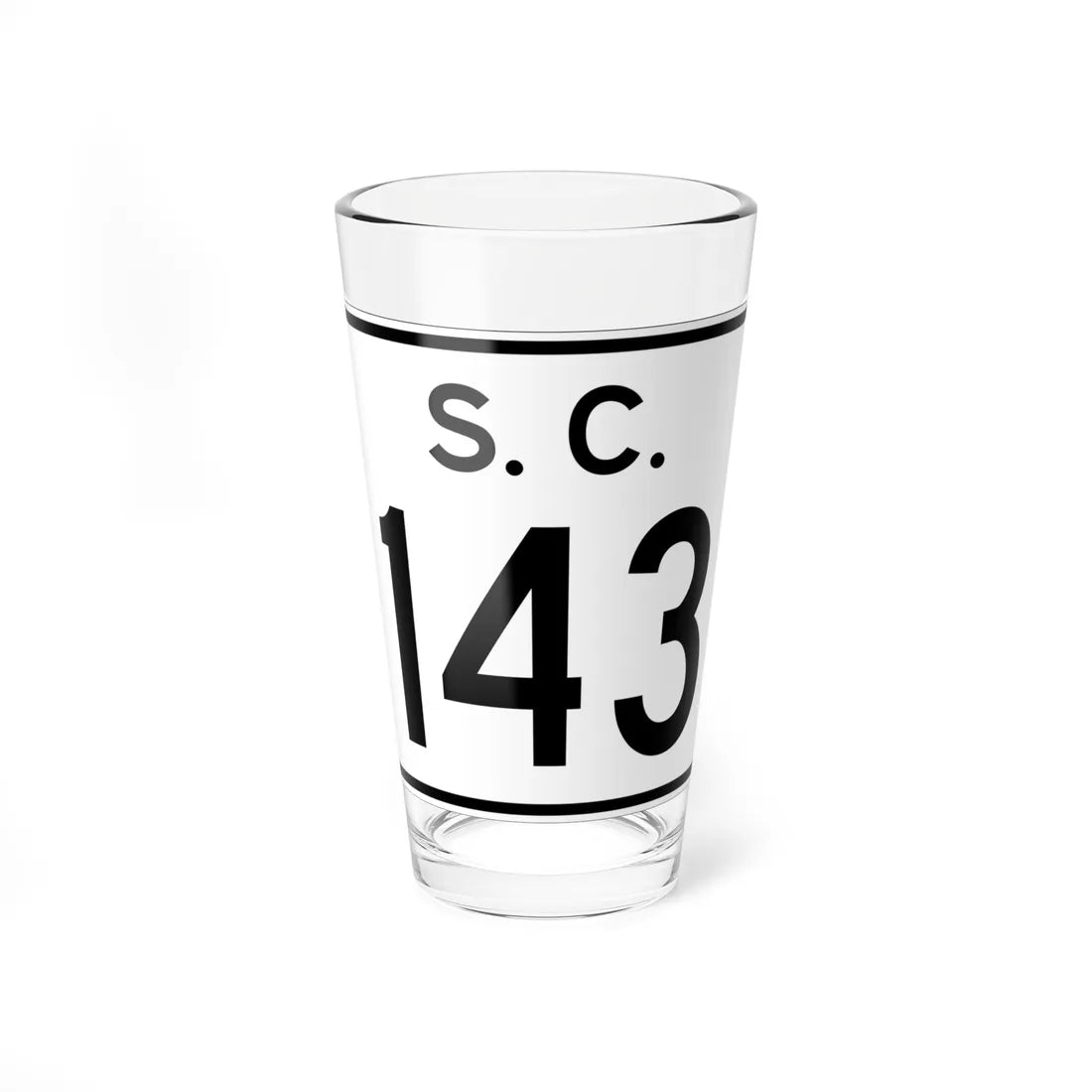 SC-143 (South Carolina) (Road Sign) Pint Glss 16oz 16oz - Go Mug Yourself