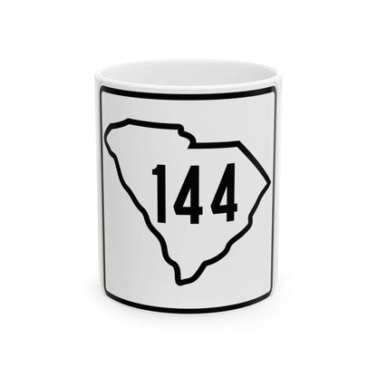 SC-144 1926 (South Carolina) (Road Sign) White Coffee Mug 11oz - Go Mug Yourself