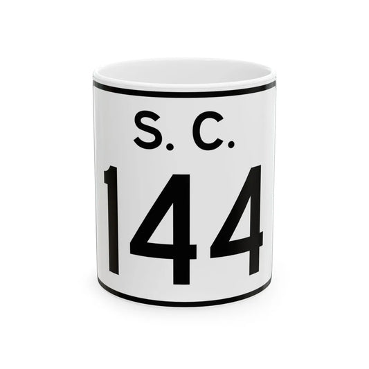 SC-144 (South Carolina) (Road Sign) White Coffee Mug 11oz - Go Mug Yourself
