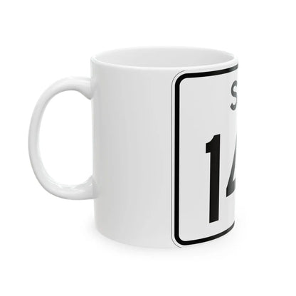 SC-144 (South Carolina) (Road Sign) White Coffee Mug - Go Mug Yourself