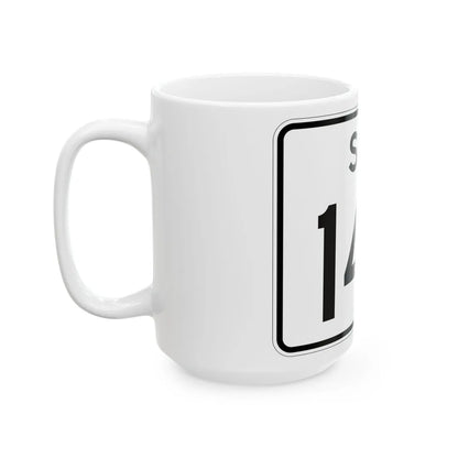 SC-144 (South Carolina) (Road Sign) White Coffee Mug - Go Mug Yourself