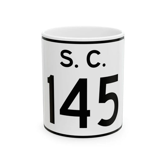 SC-145 (South Carolina) (Road Sign) White Coffee Mug 11oz - Go Mug Yourself