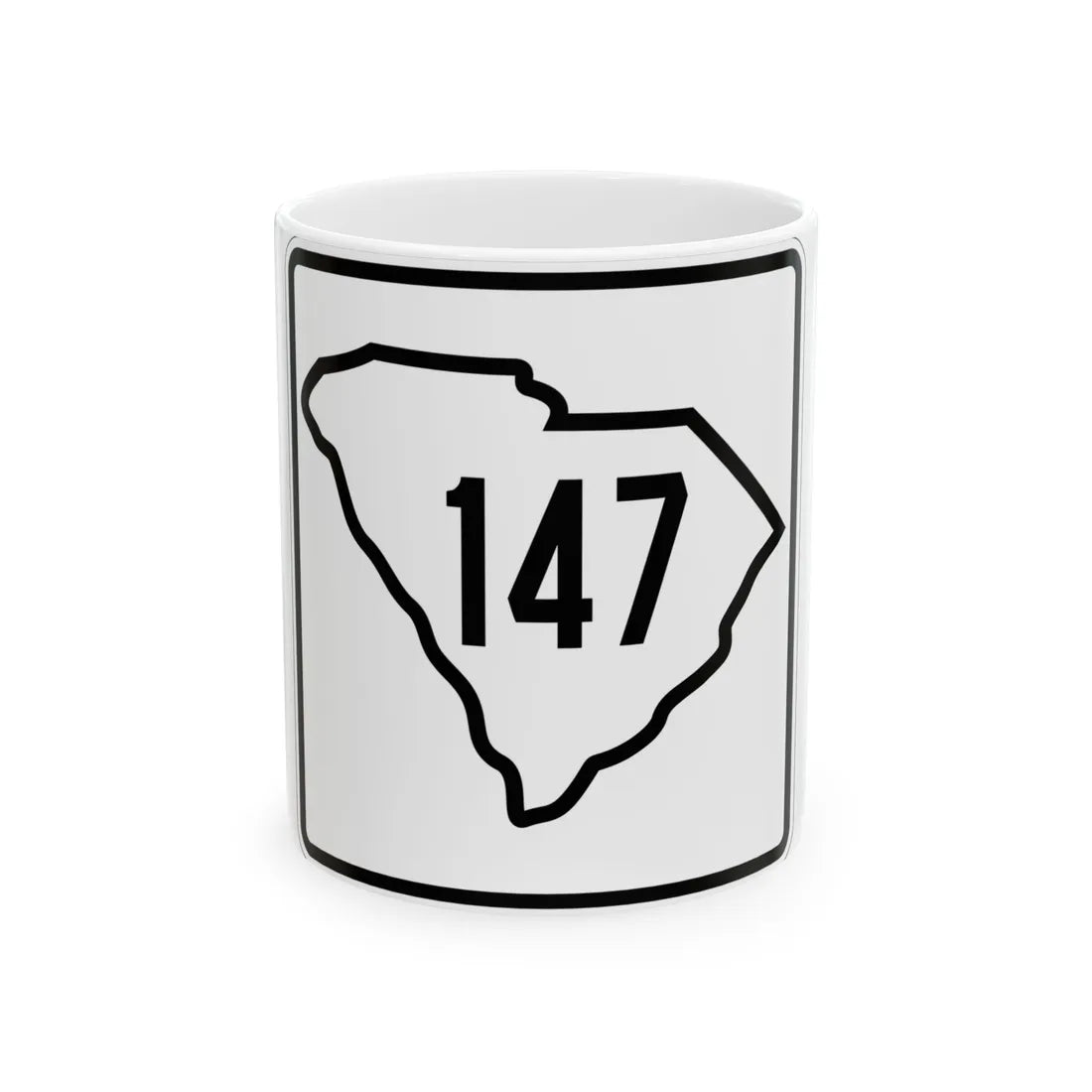 SC-147 1926 (South Carolina) (Road Sign) White Coffee Mug 11oz - Go Mug Yourself