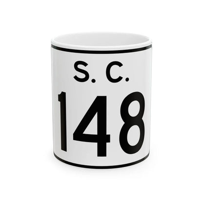 SC-148 (South Carolina) (Road Sign) White Coffee Mug 11oz - Go Mug Yourself
