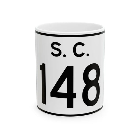 SC-148 (South Carolina) (Road Sign) White Coffee Mug 11oz - Go Mug Yourself