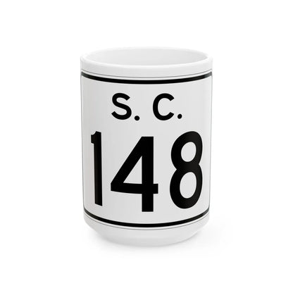 SC-148 (South Carolina) (Road Sign) White Coffee Mug 15oz - Go Mug Yourself