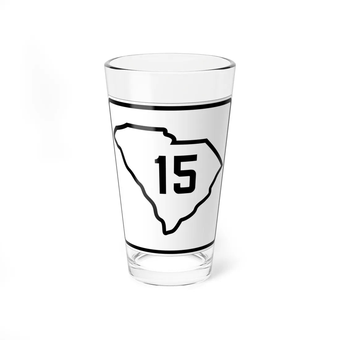 SC-15 1926 (South Carolina) (Road Sign) Pint Glass 16oz - Go Mug Yourself