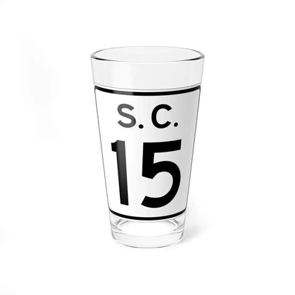SC-15 (South Carolina) (Road Sign) Pint Glass 16oz 16oz - Go Mug Yourself
