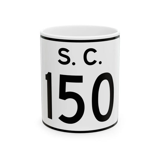 SC-150 (South Carolina) (Road Sign) White Coffee Mug 11oz - Go Mug Yourself