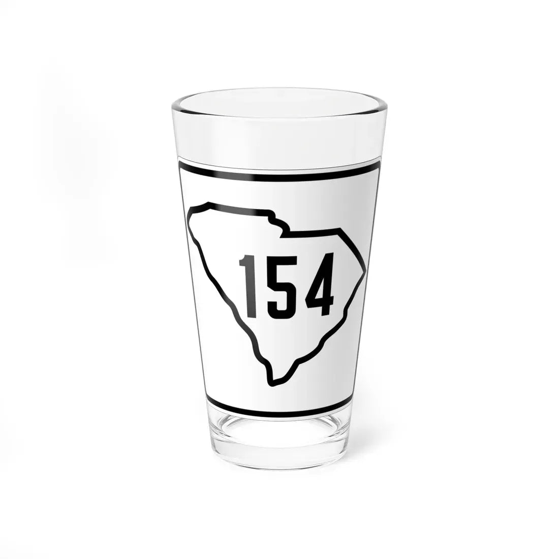 SC-154 1926 (South Carolina) (Road Sign) Pint Glass 16oz 16oz - Go Mug Yourself