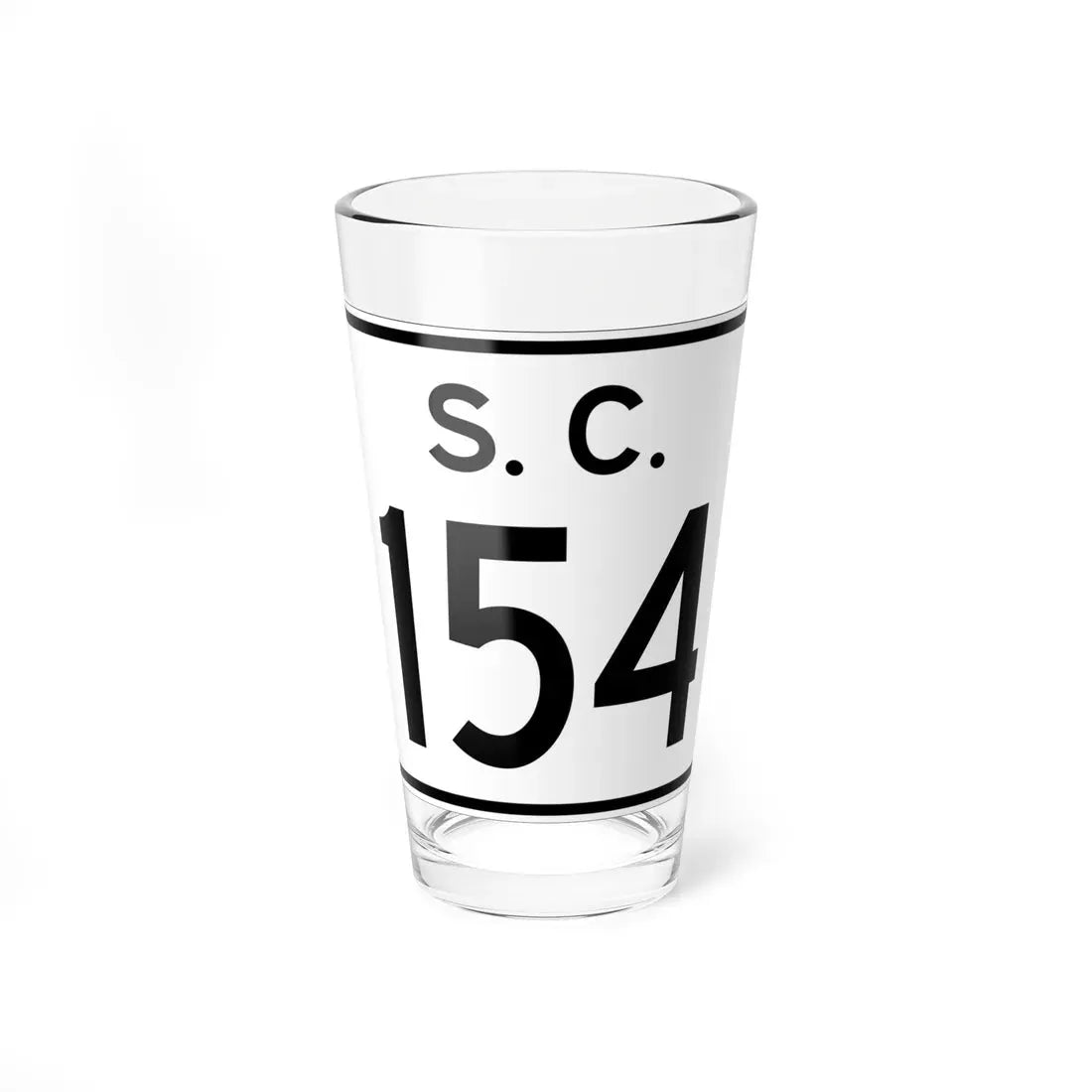SC-154 (South Carolina) (Road Sign) Pint Glass 16oz 16oz - Go Mug Yourself