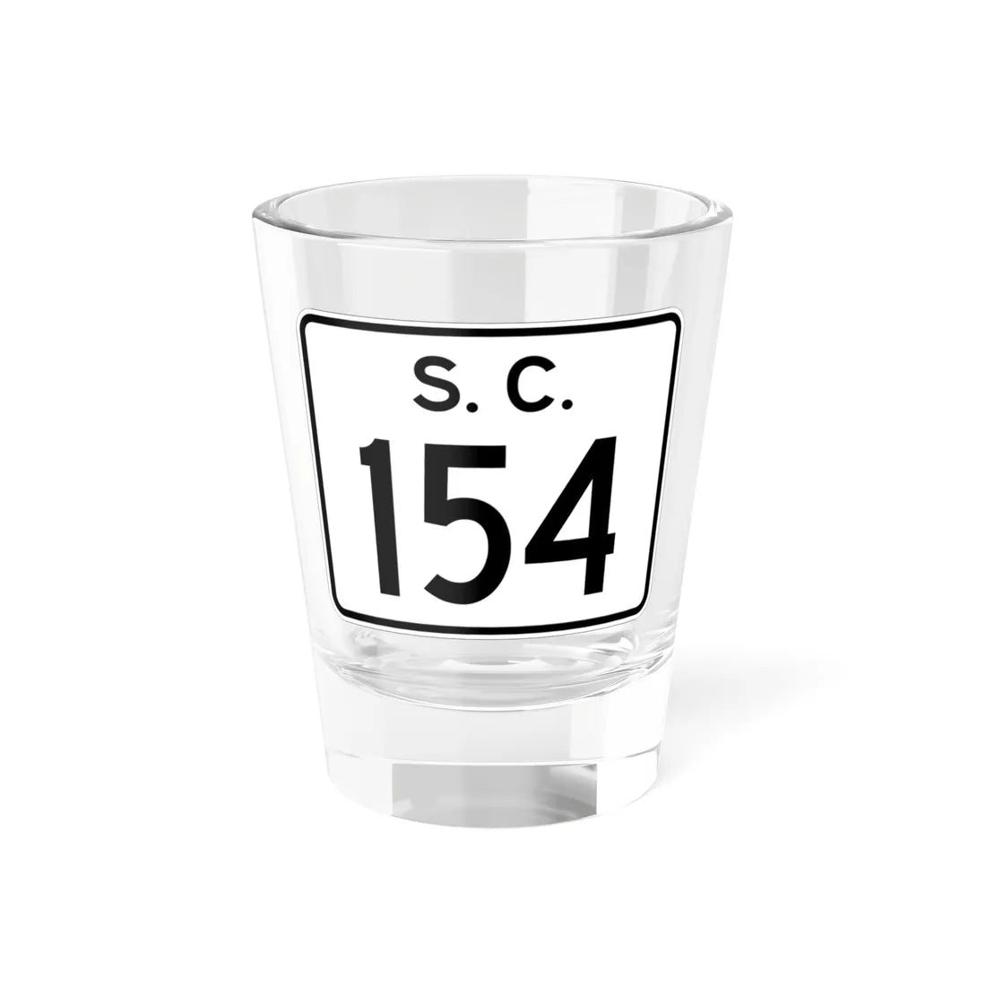 SC-154 (South Carolina) (Road Sign) Shot Glass 1.5oz 1.5oz - Go Mug Yourself