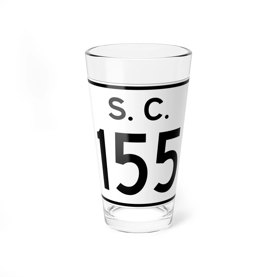 SC-155 (South Carolina) (Road Sign) Pint Glss 16oz 16oz - Go Mug Yourself