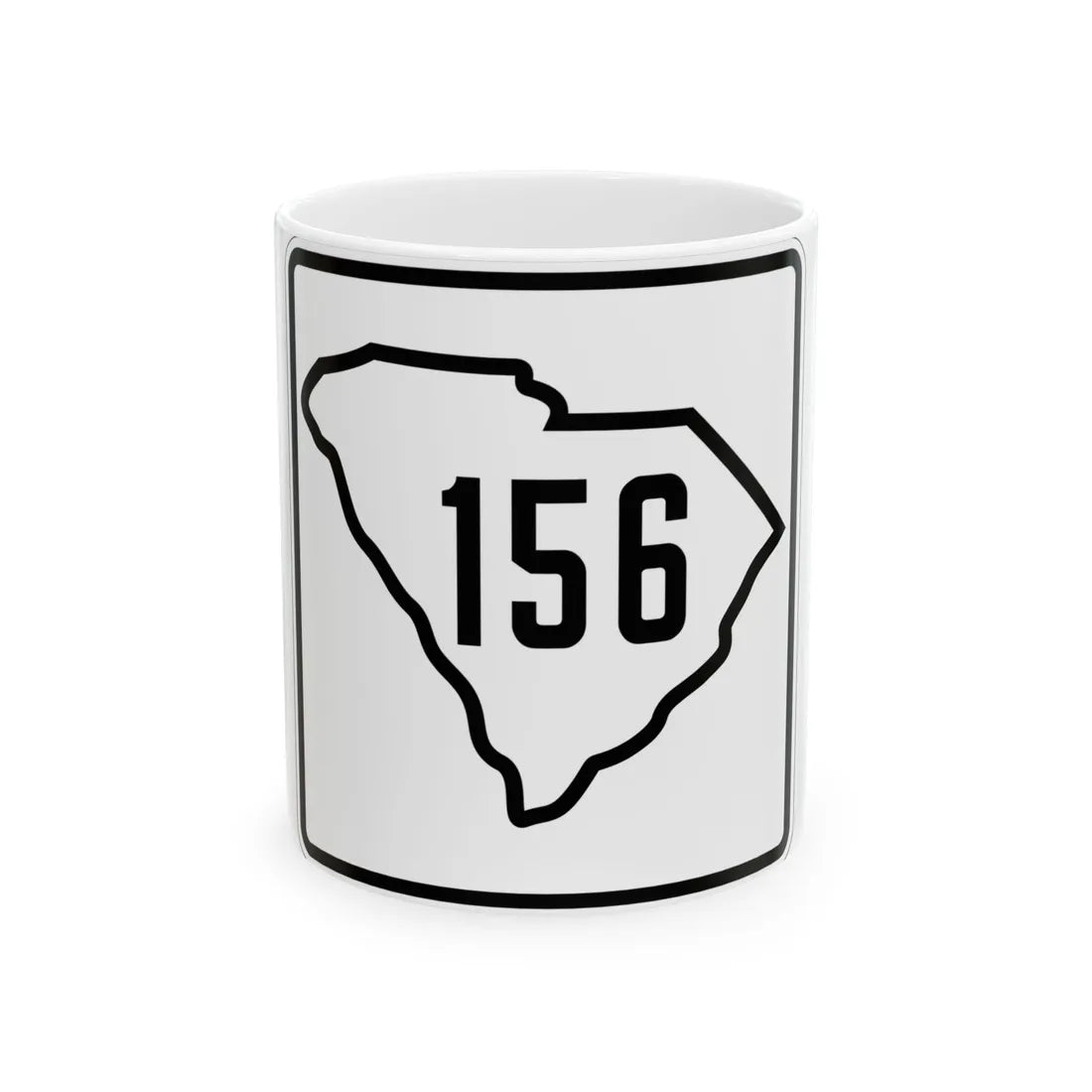 SC-156 1926 (South Carolina) (Road Sign) White Coffee Mug 11oz - Go Mug Yourself