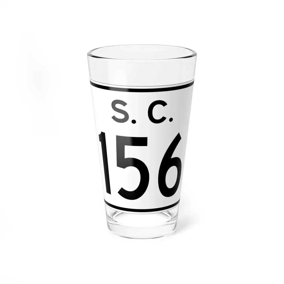 SC-156 (South Carolina) (Road Sign) Pint Glass 16oz 16oz - Go Mug Yourself
