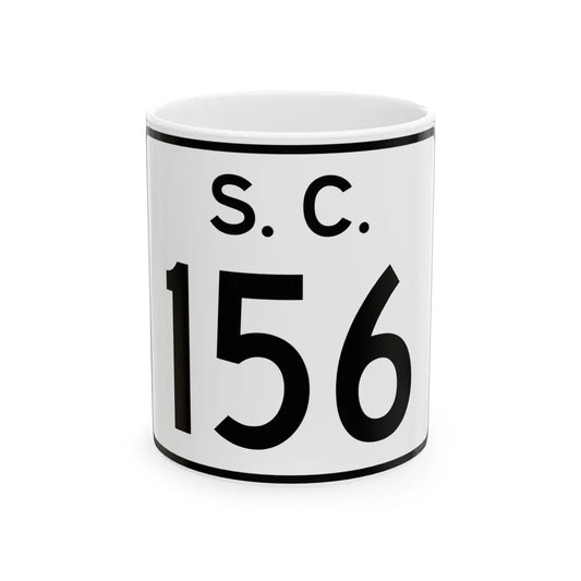 SC-156 (South Carolina) (Road Sign) White Coffee Mug 11oz - Go Mug Yourself