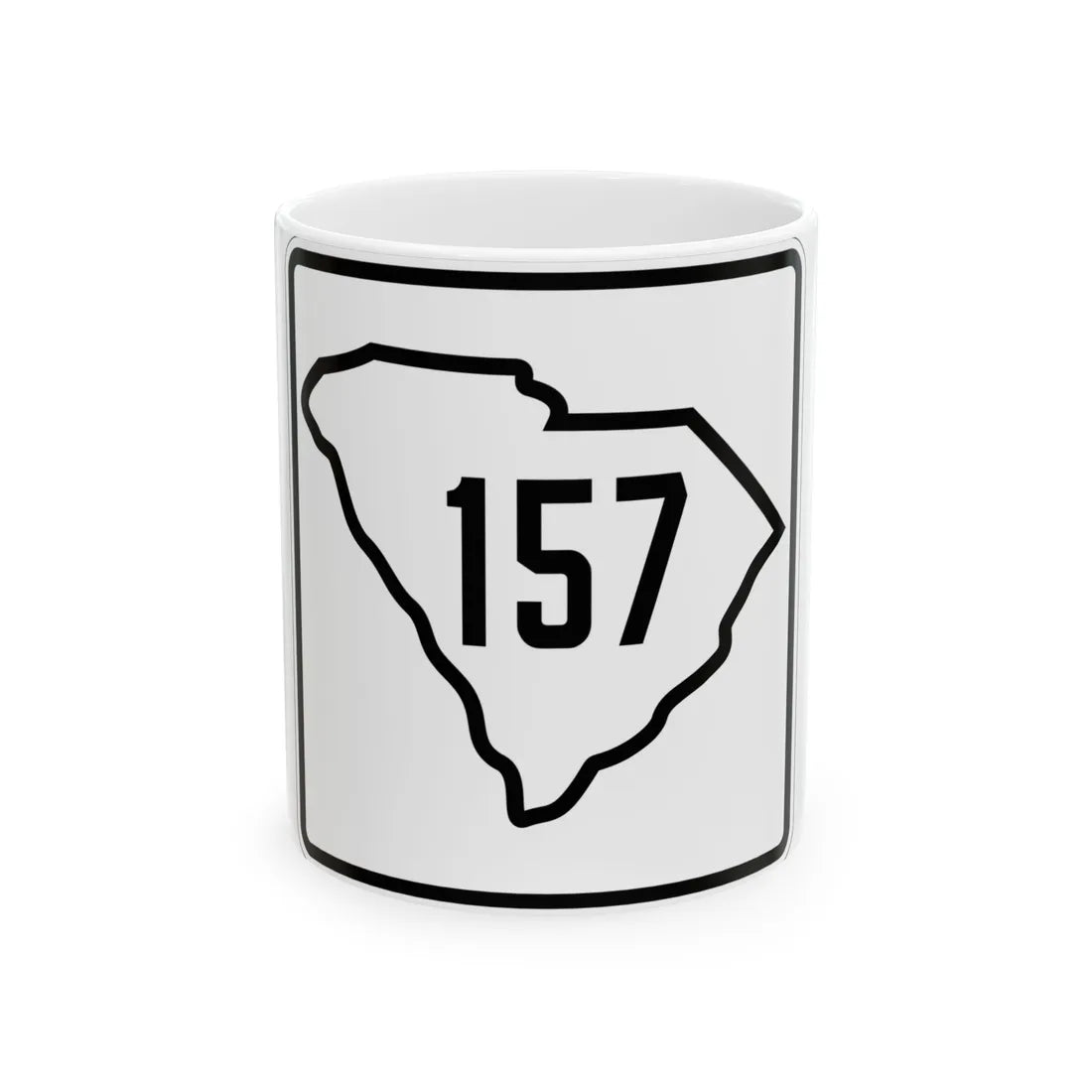 SC-157 1926 (South Carolina) (Road Sign) White Coffee Mug 11oz - Go Mug Yourself