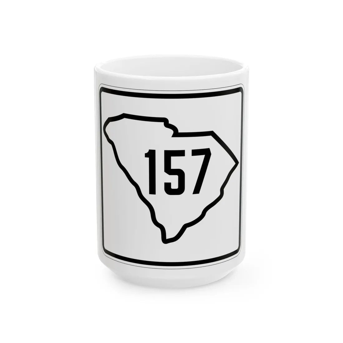 SC-157 1926 (South Carolina) (Road Sign) White Coffee Mug 15oz - Go Mug Yourself