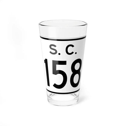SC-158 (South Carolina) (Road Sign) Pint Glass 16oz 16oz - Go Mug Yourself