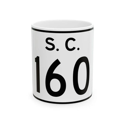 SC-160 (South Carolina) (Road Sign) White Coffee Mug 11oz - Go Mug Yourself