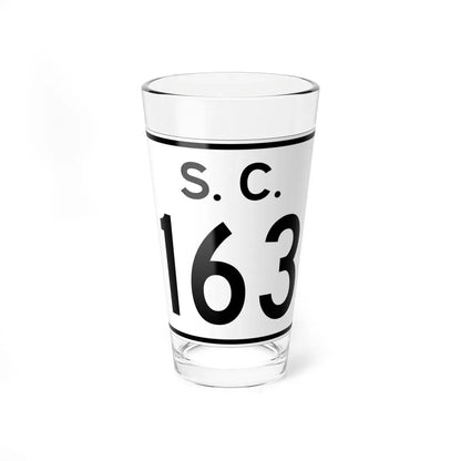 SC-163 (South Carolina) (Road Sign) Pint Glass 16oz 16oz - Go Mug Yourself