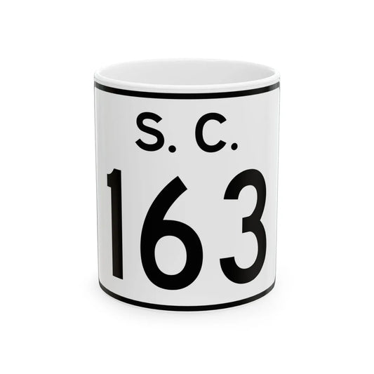 SC-163 (South Carolina) (Road Sign) White Coffee Mug 11oz - Go Mug Yourself
