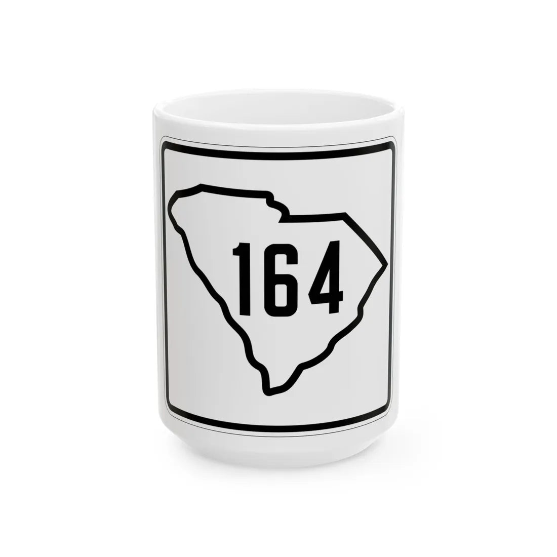 SC-164 1926 (South Carolina) (Road Sign) White Coffee Mug 15oz - Go Mug Yourself