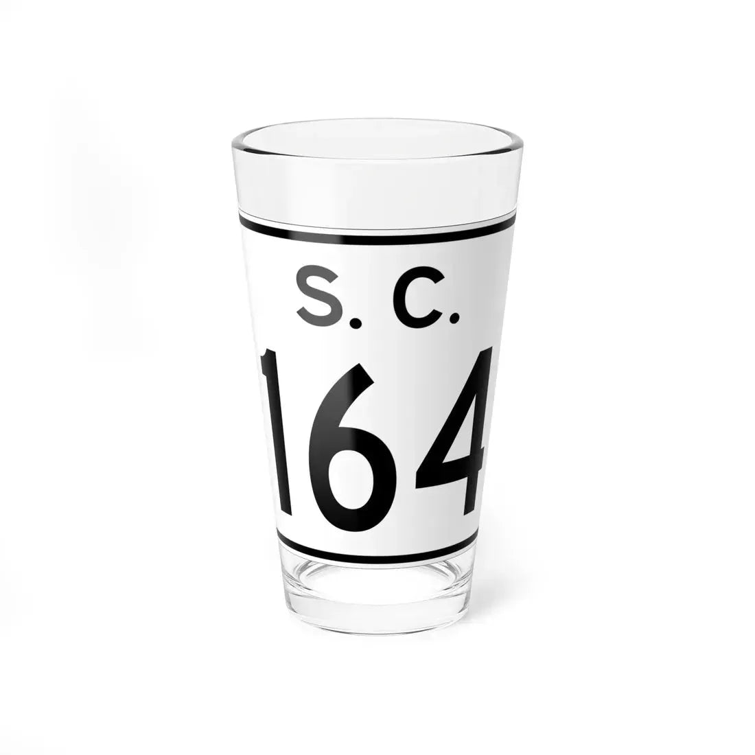 SC-164 (South Carolina) (Road Sign) Pint Glass 16oz - Go Mug Yourself