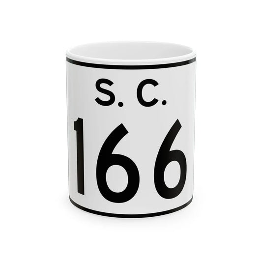 SC-166 (South Carolina) (Road Sign) White Coffee Mug 11oz - Go Mug Yourself
