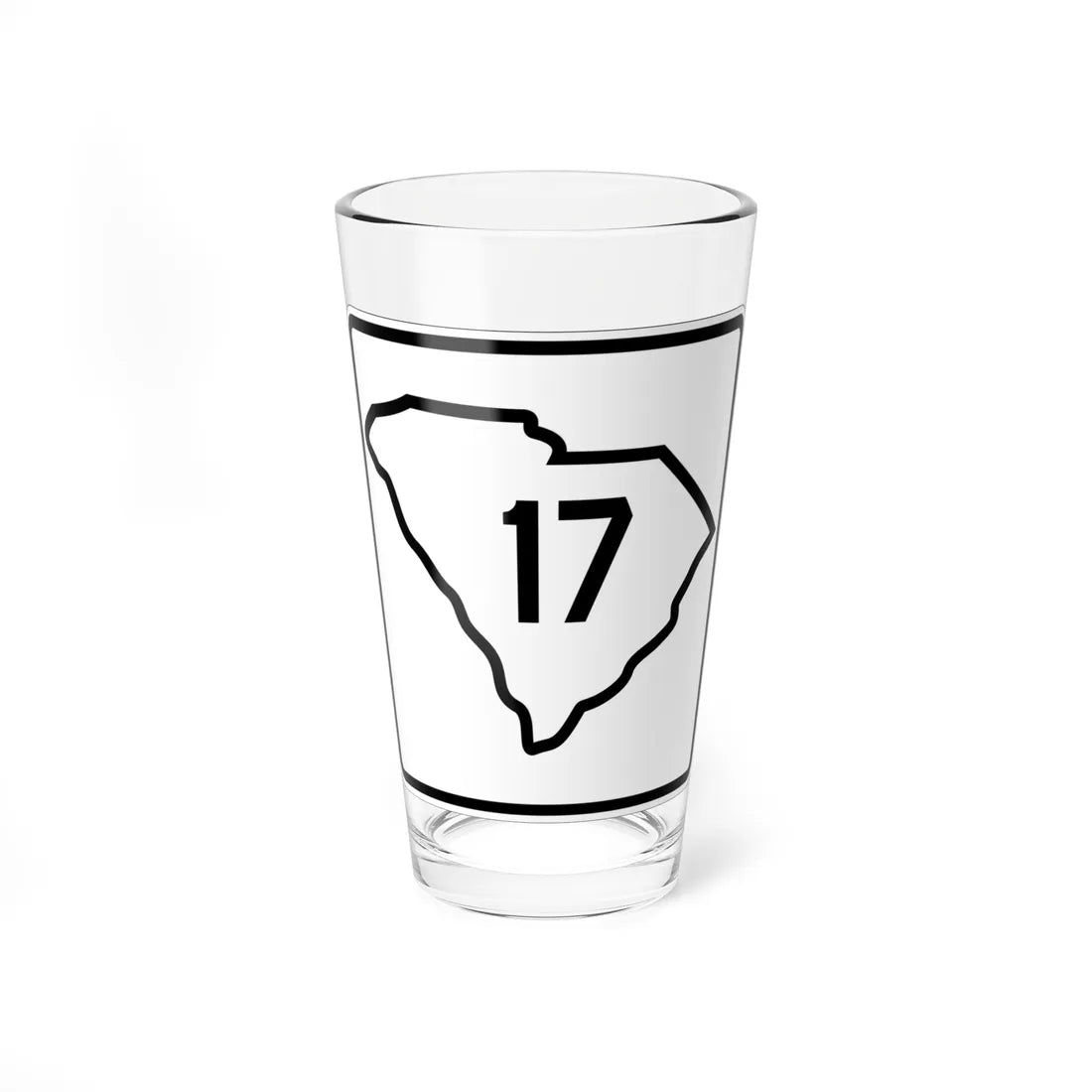 SC-17 1926 (South Carolina) (Road Sign) Pint Glass 16oz 16oz - Go Mug Yourself