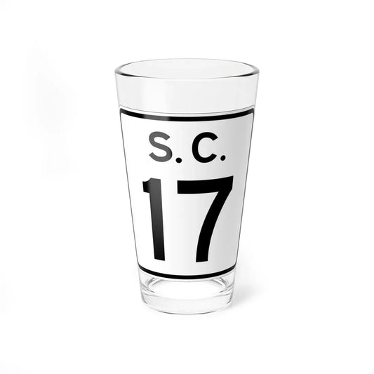 SC-17 (South Carolina) (Road Sign) Pint Glass 16oz 16oz - Go Mug Yourself
