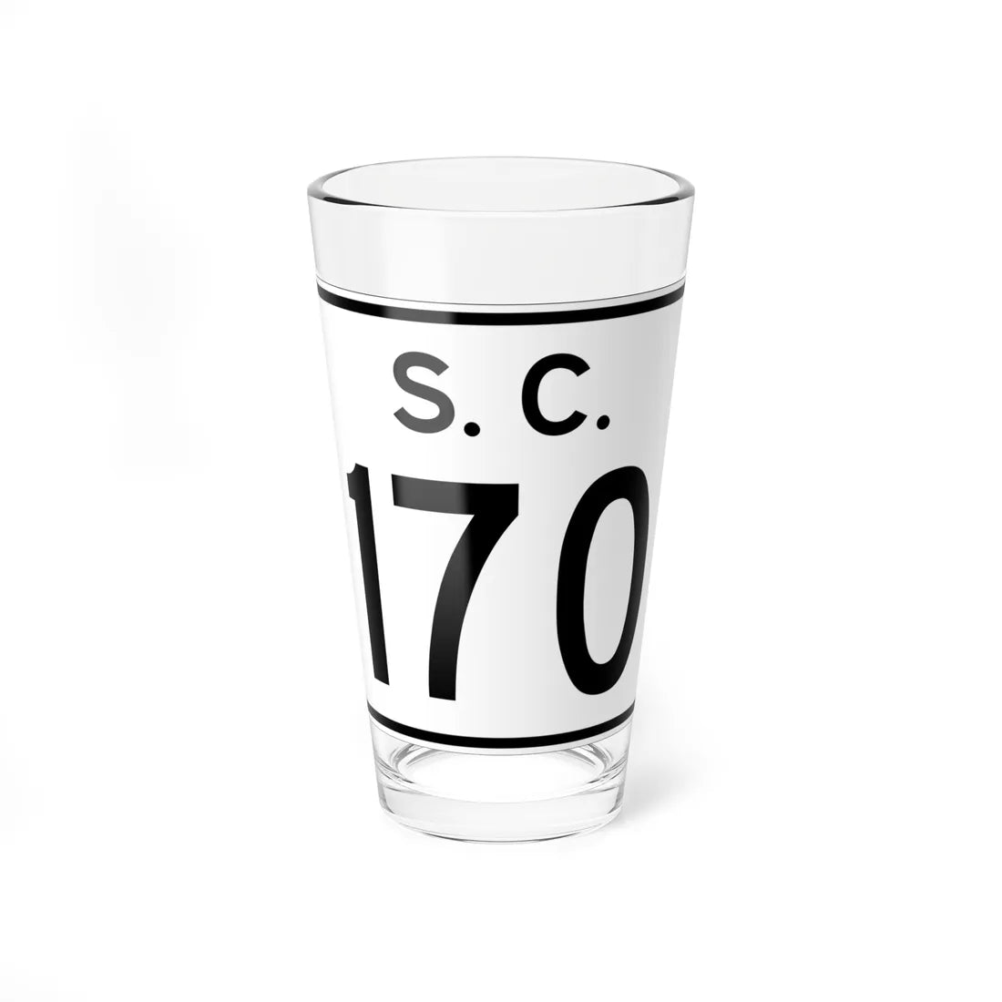 SC-170 (South Carolina) (Road Sign) Pint Glass 16oz 16oz - Go Mug Yourself
