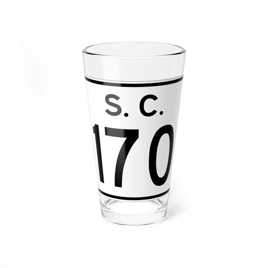 SC-170 (South Carolina) (Road Sign) Pint Glass 16oz 16oz - Go Mug Yourself