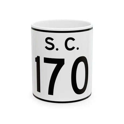 SC-170 (South Carolina) (Road Sign) White Coffee Mug 11oz - Go Mug Yourself