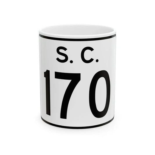 SC-170 (South Carolina) (Road Sign) White Coffee Mug 11oz - Go Mug Yourself