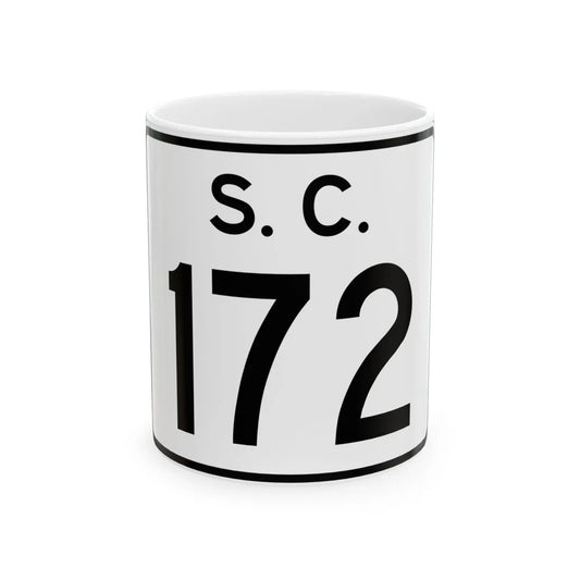 SC-172 (South Carolina) (Road Sign) White Coffee Mug 11oz - Go Mug Yourself