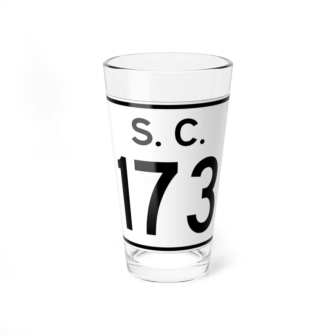 SC-173 (South Carolina) (Road Sign) Pint Glass 16oz 16oz - Go Mug Yourself