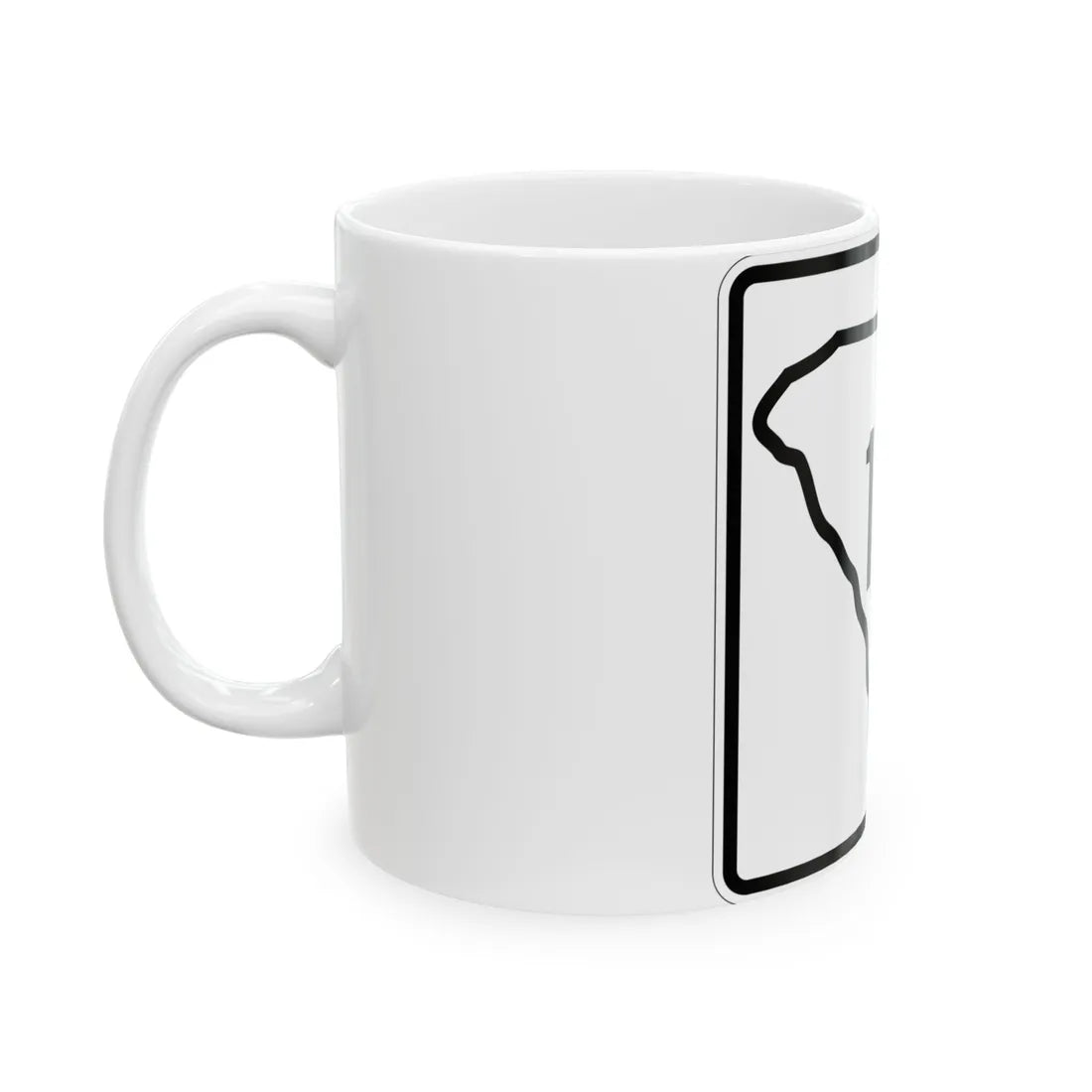 SC-174 1926 (South Carolina) (Road Sign) White Coffee Mug - Go Mug Yourself