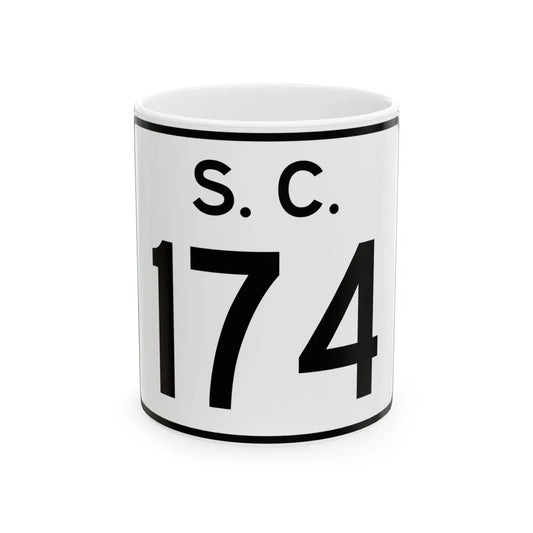 SC-174 (South Carolina) (Road Sign) White Coffee Mug 11oz - Go Mug Yourself