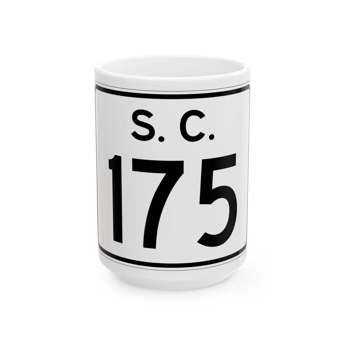 SC-175 (South Carolina) (Road Sign) White Coffee Mug 15oz - Go Mug Yourself