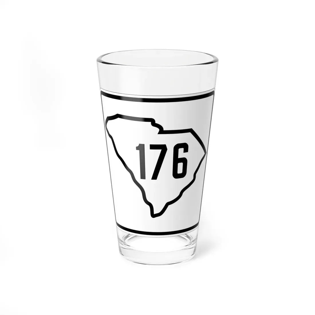 SC-176 1926 (South Carolina) (Road Sign) Pint Glass 16oz 16oz - Go Mug Yourself