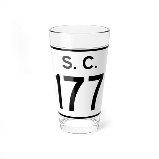 SC-177 (South Carolina) (Road Sign) Pint Glass 16oz 16oz - Go Mug Yourself
