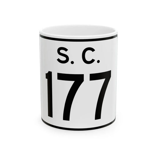 SC-177 (South Carolina) (Road Sign) White Coffee Mug 11oz - Go Mug Yourself