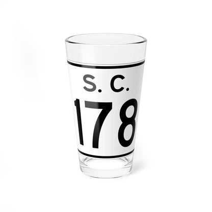 SC-178 (South Carolina) (Road Sign) Pint Glass 16oz 16oz - Go Mug Yourself