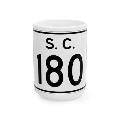 SC-180 (South Carolina) (Road Sign) White Coffee Mug 15oz - Go Mug Yourself