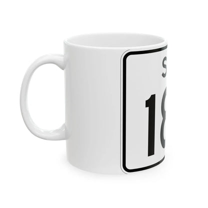SC-180 (South Carolina) (Road Sign) White Coffee Mug - Go Mug Yourself